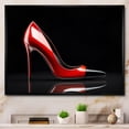 thumbnail image 1 of Designart "Stylish High Heels Sleek Silhouette II" Fashion Floater Framed Canvas Wall Art, 1 of 7