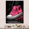 thumbnail image 1 of Designart "Stylish Pink Sneakers Obsession I" Fashion Canvas Print, 1 of 5
