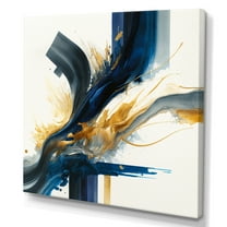 Designart Stylish Spiral Abstract I Canvas Wall Art