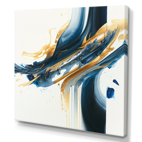 Designart Stylish Spiral Abstract II Canvas Wall Art