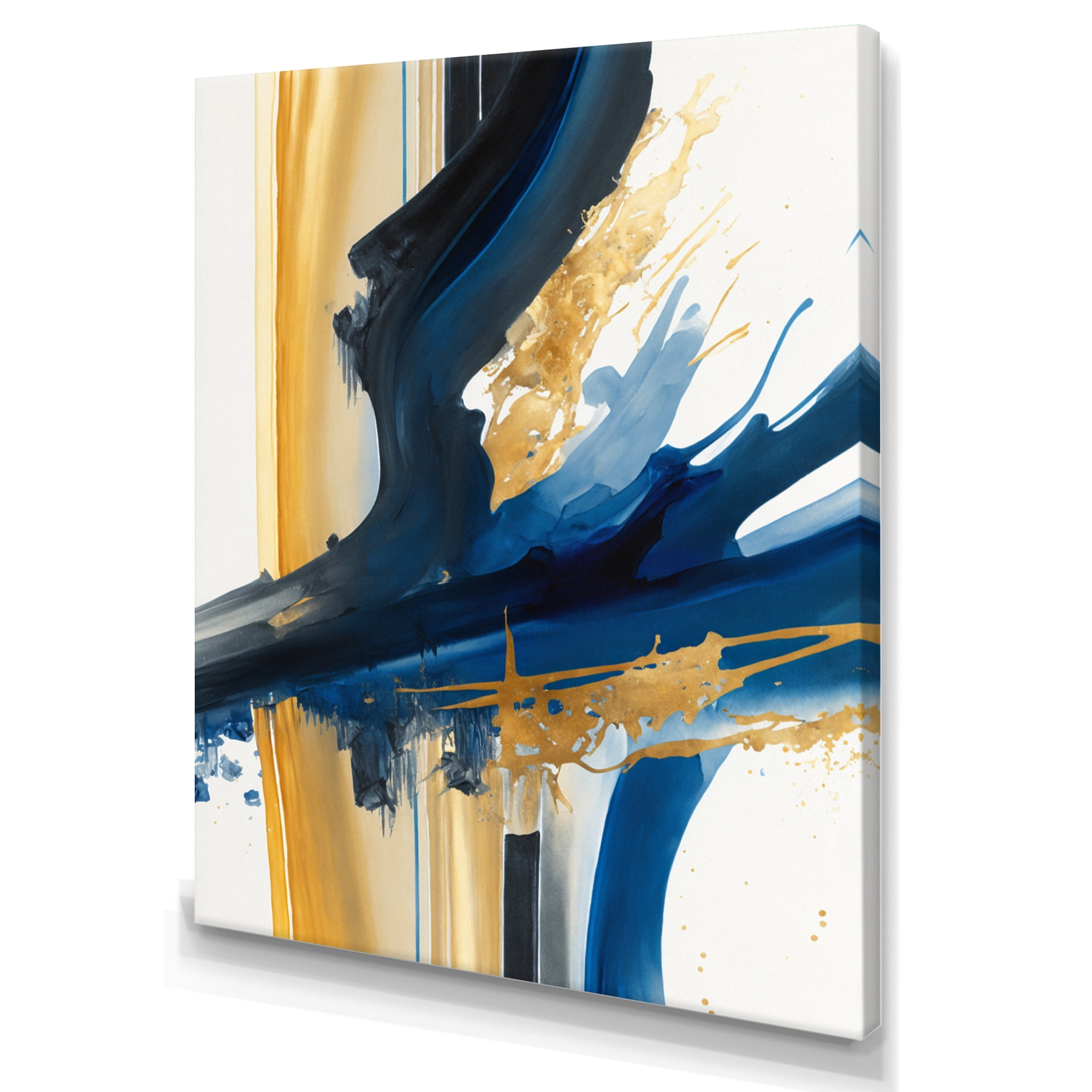 Designart Stylish Spiral Abstract V Canvas Wall Art