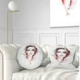 thumbnail image 1 of Designart Stylish Woman - Portrait Throw Pillow - 12x20, 1 of 5