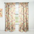thumbnail image 1 of Designart 'Stylized Autumn Leaves With Pattern' Modern & Contemporary Curtain Panel, 1 of 5