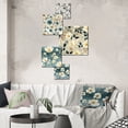 thumbnail image 1 of Designart "Subdued Grey Beige Floral Minimalism" Floral Wall Art Set Of 5 - White Cottage Wall Living Room Decor Set, 1 of 6