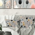 thumbnail image 1 of Designart "Subdued Grey Botanical Plans" Botanical Printed Throw Pillow, 1 of 5