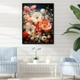 thumbnail image 1 of Designart "Submerged Bouquet Of Blue And White Corals II" Coastal Coral Under Water Floater Framed Canvas Prints, 1 of 5