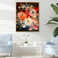 thumbnail image 1 of Designart "Submerged Bouquet Of Blue And White Corals II" Coastal Coral Under Water Floater Framed Canvas Prints, 1 of 5