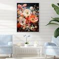 thumbnail image 1 of Designart "Submerged Bouquet Of Blue And White Corals II" Coastal Coral Under Water Floater Framed Canvas Prints, 1 of 5