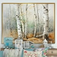 thumbnail image 1 of Designart "Subtle Silver Birch Allure II" Tree Birch Floater Framed Wall Decor, 1 of 5