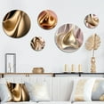 thumbnail image 1 of Designart "Subtle Sophistication In Exquisite Pink And Gold I" Abstract Liquid Ink Metal Wall Art Set of 5 Piece, 1 of 5