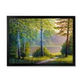 thumbnail image 1 of Designart 'Subtle Sunset Light Through The Trees I' Traditional Framed Art Print, 1 of 4