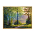 thumbnail image 1 of Designart 'Subtle Sunset Light Through The Trees I' Traditional Framed Canvas Wall Art Print, 1 of 5
