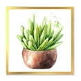 thumbnail image 1 of Designart 'Succulent Flower In Terracotta Clypot I' Traditional Framed Art Print, 1 of 4
