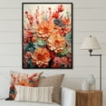 thumbnail image 1 of Designart "Succulent Flowers Orange & Pink I" Floral & Botanical Floater Framed Wall Art Print, 1 of 7