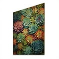 thumbnail image 1 of Designart "Succulent Mosaic Artistry" Floral & Botanical Print on Natural Pine Wood, 1 of 5