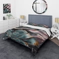 thumbnail image 1 of Designart "Succulent Serenade Green I" Floral Succulents Bedding Covert Set - Succulent Green Floral Bed Set With 1 Sham, 1 of 6