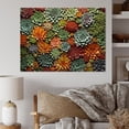 thumbnail image 1 of Designart "Succulent Tapestry Colorful Charm" Floral Canvas Art Print, 1 of 5