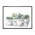 thumbnail image 1 of Designart 'Succulent and Cactus House Plants III' Farmhouse Framed Canvas Wall Art Print, 1 of 5
