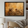 thumbnail image 1 of Designart "Sugary Travel Tan Bike" Bicycle Picture Framed Canvas Wall Art, 1 of 5