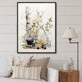 thumbnail image 1 of Designart "Sumi Bird Asian Painting XX" Asian Floater Framed Canvas Print, 1 of 7