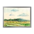 thumbnail image 1 of Designart 'Summer Landscape Of Green Blossoming ' Traditional Framed Art Print, 1 of 4