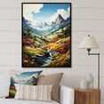 thumbnail image 1 of Designart "Summer Peaks The Sharp Beauty of Mountains I" Cottage Floater Framed Canvas Wall Art, 1 of 7