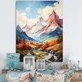 thumbnail image 1 of Designart "Summer Peaks The Sharp Beauty of Mountains II" Cottage Wall Decor, 1 of 5