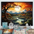 thumbnail image 1 of Designart "Summer'S Tree Magic I" Landscape Trees Floater Framed Wall Art Living Room, 1 of 5