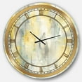 thumbnail image 1 of Designart 'Summer Shower' Metal Wall Clock, 1 of 3