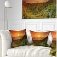 thumbnail image 1 of Designart Summer in Mountains Panorama - Abstract Throw Pillow - 16x16, 1 of 5