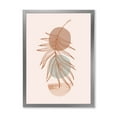 thumbnail image 1 of Designart 'Sun and Moon Shapes In Retro Terracotta Tones II' Modern Framed Art Print, 1 of 1