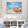 thumbnail image 1 of Designart "Sunkissed Sands at the Beach III" Nautical & Beach Floater Framed Wall Decor, 1 of 7