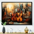 thumbnail image 1 of Designart "Sunlit Euphony I" Abstract Collages Floater Framed Wall Decor, 1 of 7