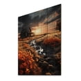 thumbnail image 1 of Designart "Sunlit Haven at the Farmhouse" Landscape & Nature Print on Natural Pine Wood, 1 of 5