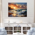 thumbnail image 1 of Designart "Sunlit Horizons Beach Photo I" Nautical & Beach Wall Art Print, 1 of 5