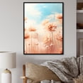 thumbnail image 1 of Designart "Sunlit Marigolds in Pink Clouds" Floral Framed Wall Art - Traditional Pink Marigold Living Room Framed Canvas Art, 1 of 6