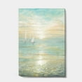thumbnail image 1 of Designart 'Sunrise Boat I' Nautical & Coastal Premium Canvas Wall Art, 1 of 3