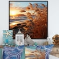 thumbnail image 1 of Designart "Sunrise Breeze on the Beach III" Nautical & Beach Floater Framed Canvas Wall Art, 1 of 7