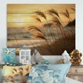 thumbnail image 1 of Designart "Sunrise Breeze on the Beach X" Nautical & Beach Print on Natural Pine Wood, 1 of 5