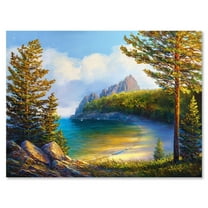 Designart ' Sunrise By The Wild Beach ' Nautical & Coastal Canvas Wall Art Print