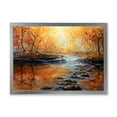 thumbnail image 1 of Designart 'Sunrise Glow In The Autumn Forest' Lake House Framed Art Print, 1 of 4