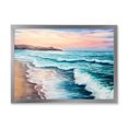 thumbnail image 1 of Designart 'Sunrise Glow On The Ocean Waves III' Nautical & Coastal Framed Art Print, 1 of 4