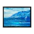 thumbnail image 1 of Designart 'Sunrise Glow On The Sea Waves II' Nautical & Coastal Framed Art Print, 1 of 4
