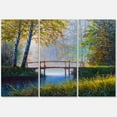thumbnail image 1 of Designart ' Sunrise Glow and The Awakening Spring Forest ' Lake House Canvas Wall Art Print, 1 of 3