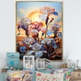 thumbnail image 1 of Designart "Sunrise Illuminates Irises' Beauty" Irises Floater Framed Wall Art Prints, 1 of 5