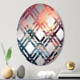 thumbnail image 1 of Designart "Sunrise Over Kanagawa Wave in Japan" Ocean Plaid Round Wall Mirror - Coastal Oval Printed Decorative Mirror - Multiple Color Options, 1 of 5