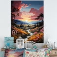thumbnail image 1 of Designart "Sunrise Over The Countryside In Provence" Countryside Wall Decor, 1 of 7