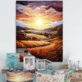thumbnail image 1 of Designart "Sunrise Over The Countryside In Provence III" Countryside Wall Art Living Room, 1 of 1
