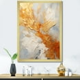 thumbnail image 1 of Designart "Sunrise Spirals In Gold And White Champagne" Abstract Spirals Picture Framed Wall Art Living Room, 1 of 5