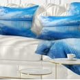 thumbnail image 1 of Designart Sunset Blue Panoramic Landscape - Landscape Wall Throw Pillow - 12x20, 1 of 5